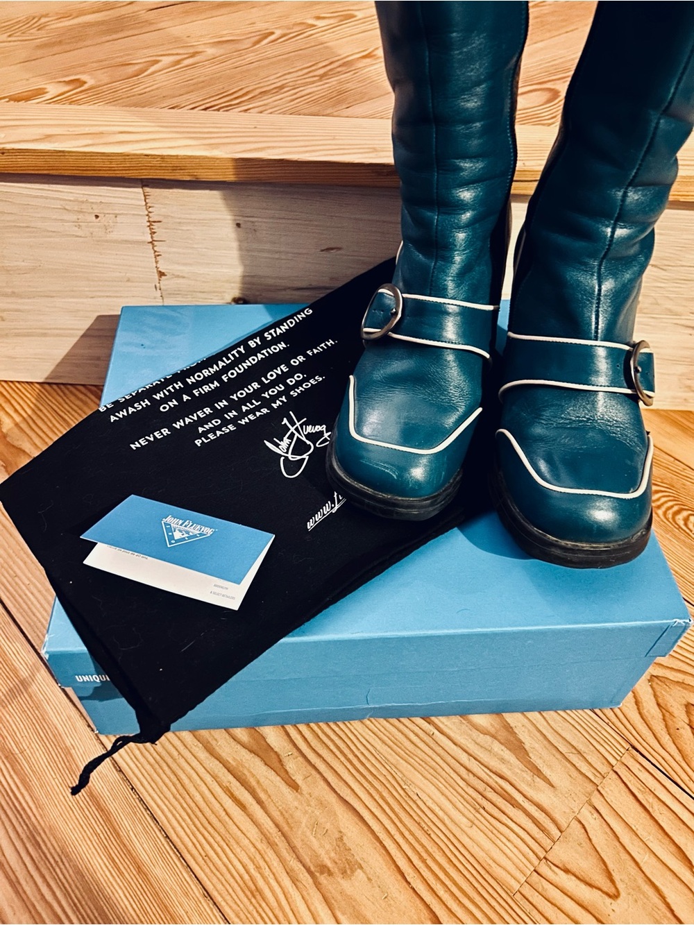 VINTAGE FLUEVOG MID CALF BOOTS FROM THE MINI FAMILY